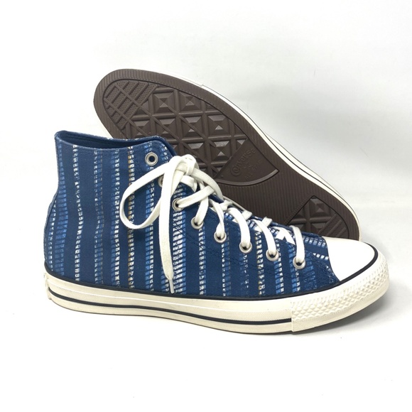 💖MEGA SALE💖Converse Chuck Taylor All Star Summer Stripes Men’s Blue  171898C - Picture 6 of 8